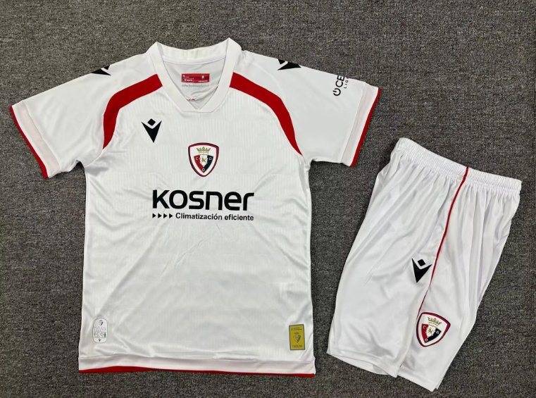 Kids-Osasuna 25/26 Third White Soccer Jersey